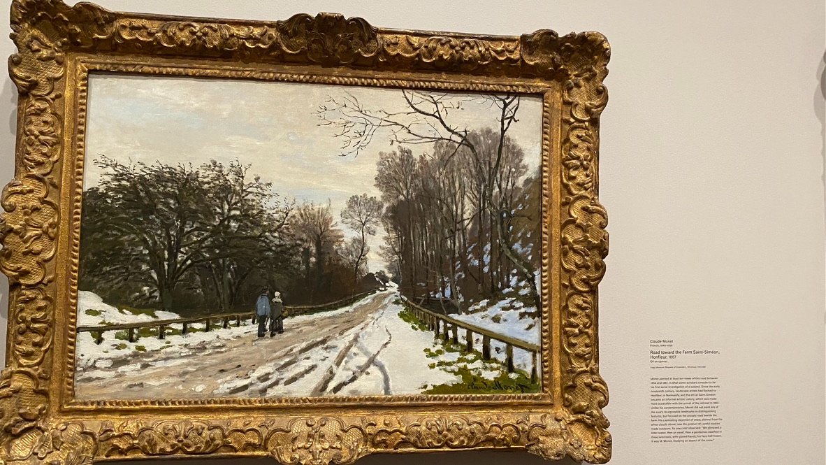 Road toward the Farm Saint-Siméon