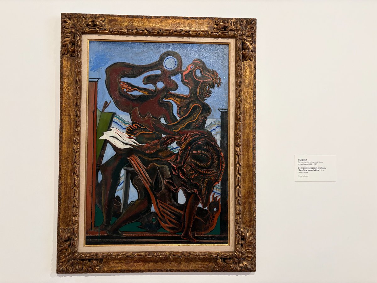 Two Figures and Bird