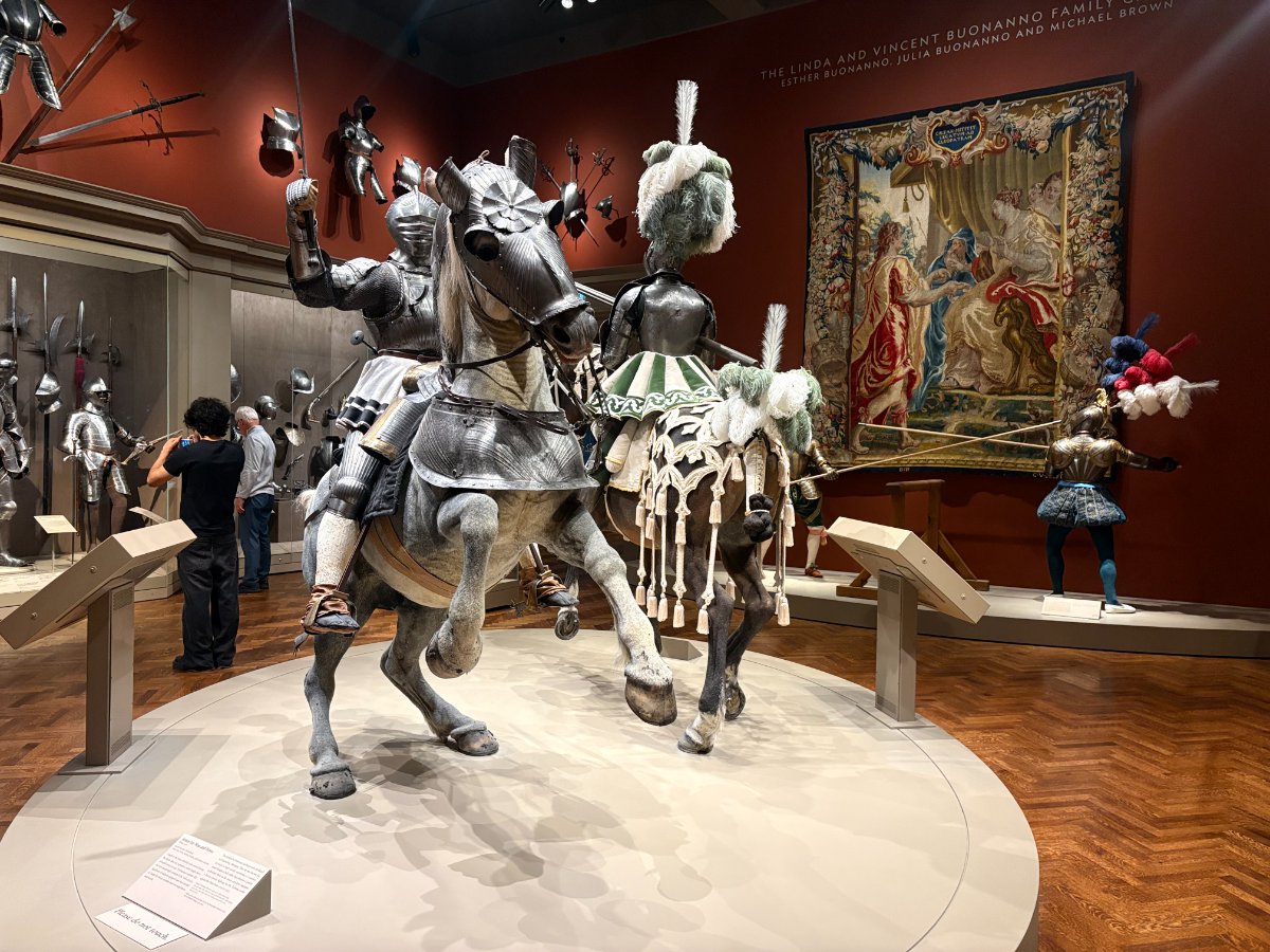 Arms and Armor Collection (display featuring two armored figures on horseback)