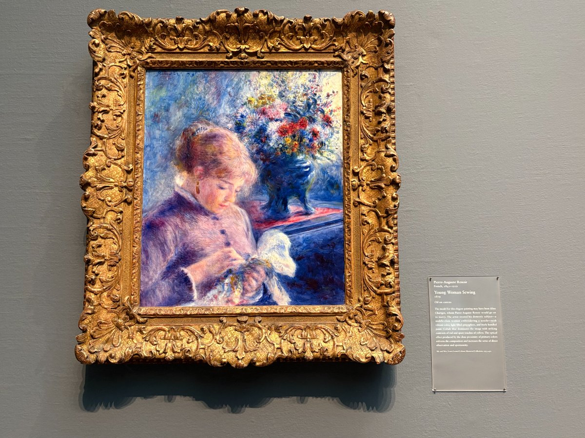 Young Woman Sewing