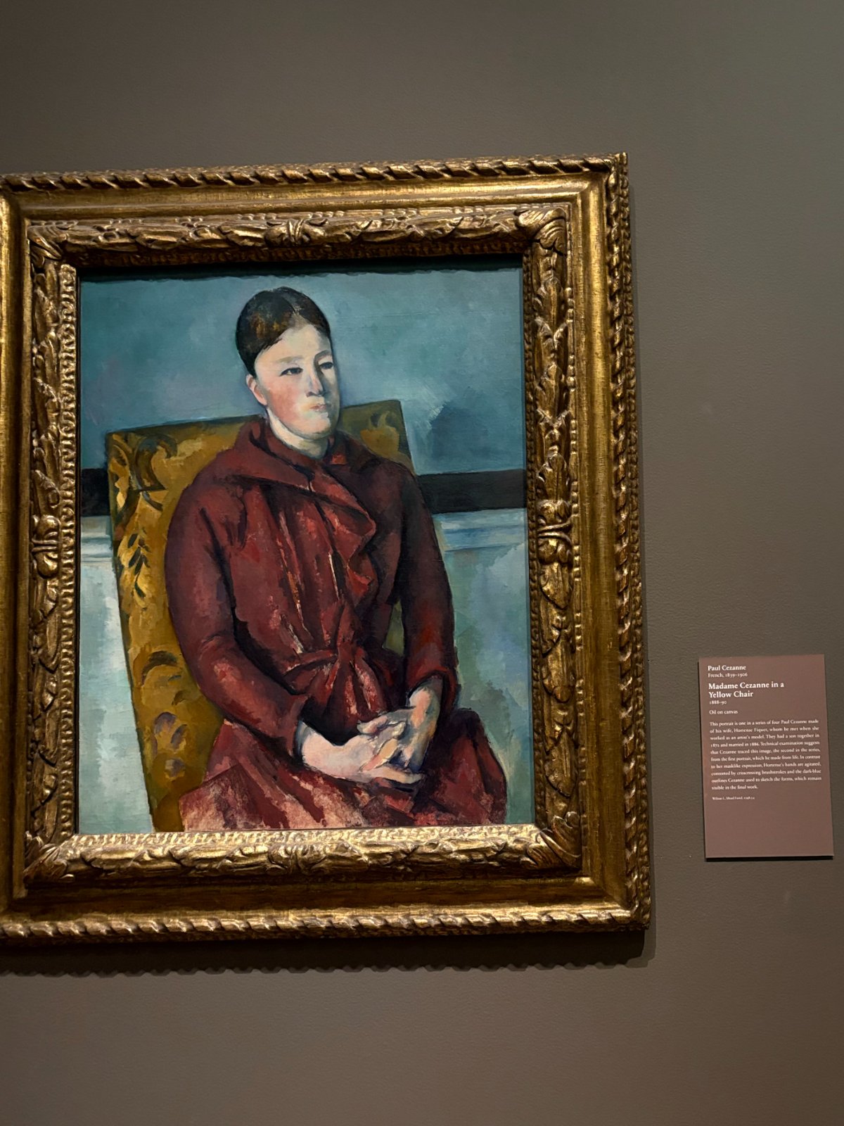 Madame Cezanne in a Yellow Chair