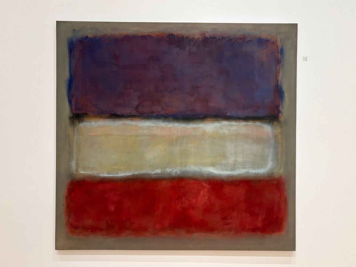 Untitled (Purple, White, and Red)