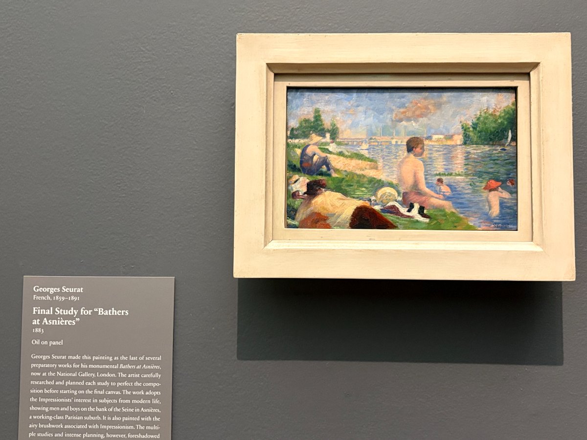 Final Study for "Bathers at Asnières"