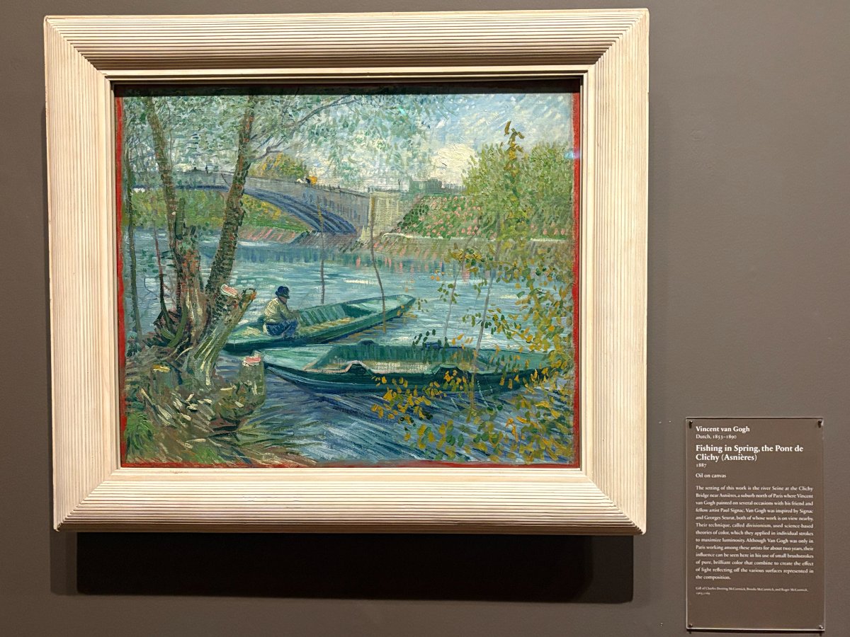Fishing in Spring, the Pont de Clichy (Asnières)