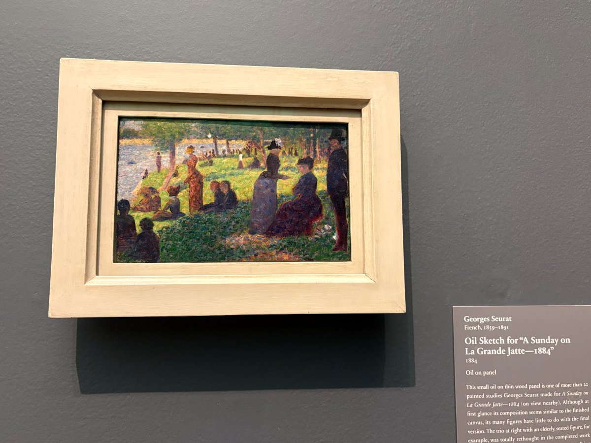Oil Sketch for "A Sunday on La Grande Jatte-1884"